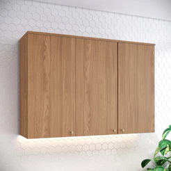 Armário Aéreo 3 Portas 120cm Requinte Henn
