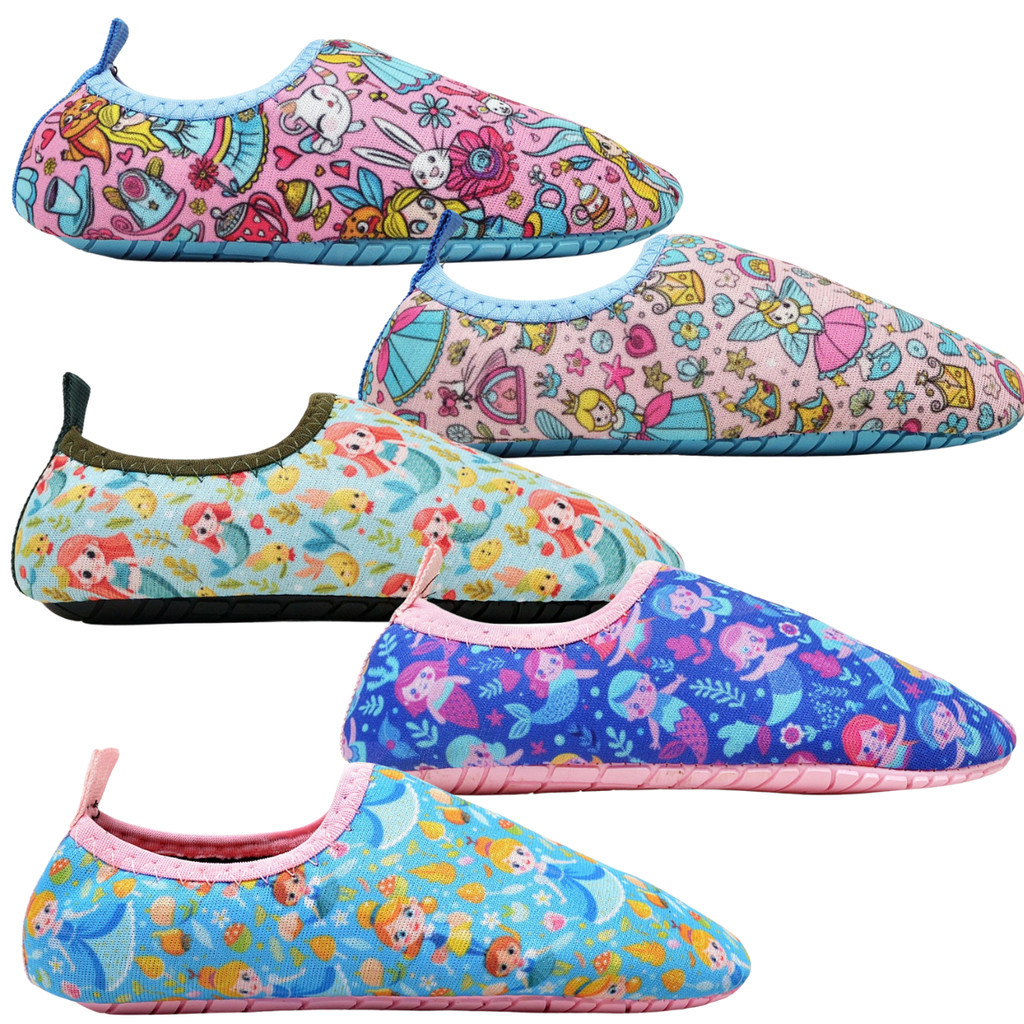 Sapatilha Antiderrapante Calce Fácil Neoprene Para Areia  E Piscina Sapato De Criança  Infantil