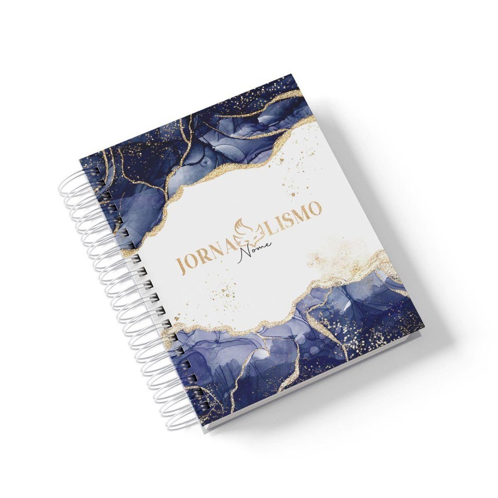 Caderno Personalizado Jornalismo (Modelo 06) - A5 15x21cm (PEQUENO) - Com 100 Folhas