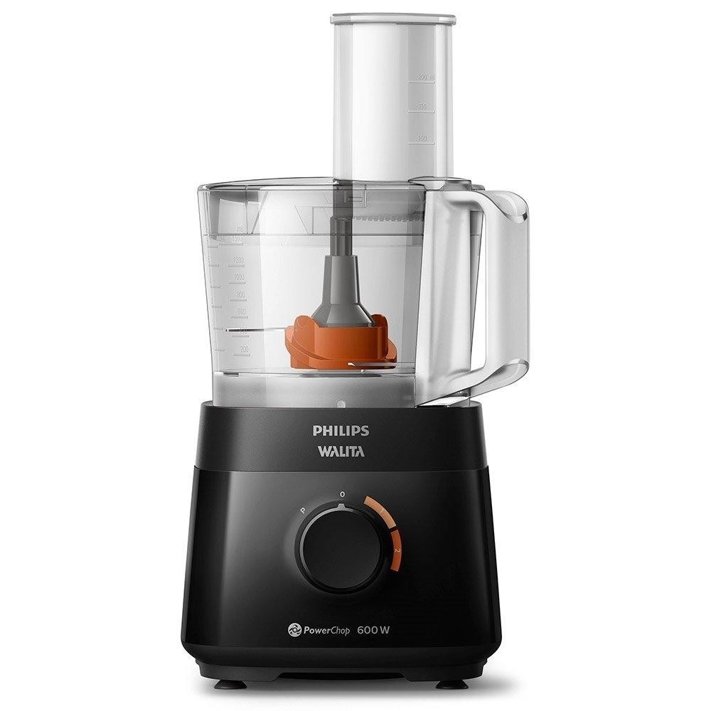Processador de Alimentos Philips Walita RI7300 | 3 Acessórios, 2 Velocidades, 600W, Preto em Oferta na Shopee