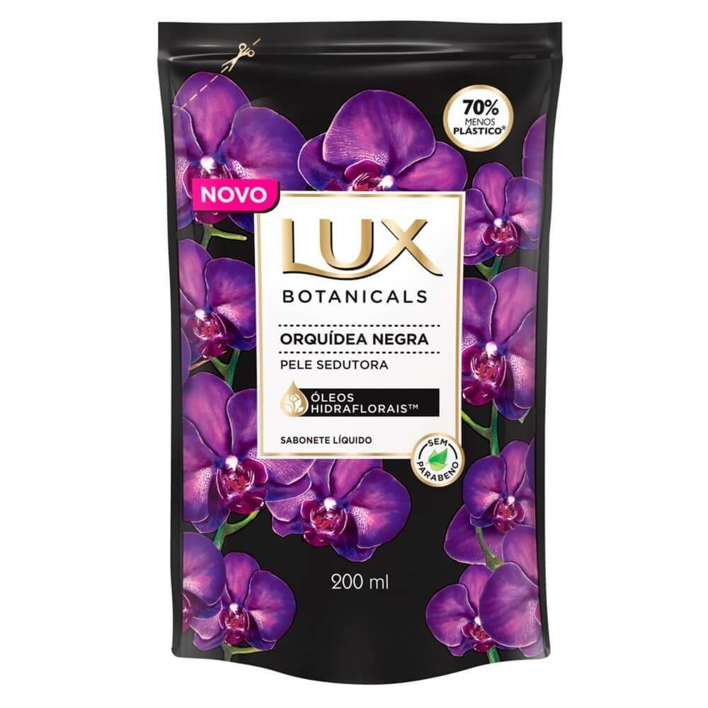 LUX SABONETE LÍQUIDO REFIL ORQUÍDEA NEGRA COM 200ML em Oferta na Shopee