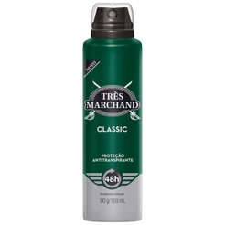 Três Marchand Desodorante Aerossol Classico Com 150Ml