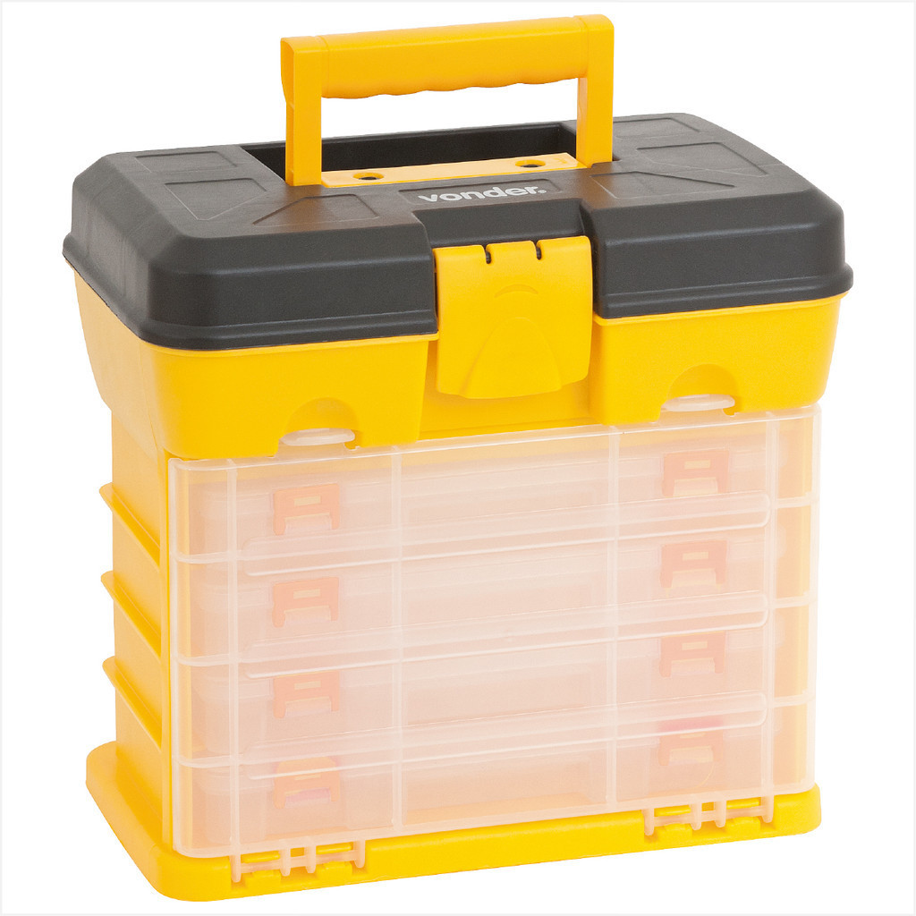 Organizador Plástico com 4 Gavetas OPV 0600 - Vonder em Oferta na Shopee
