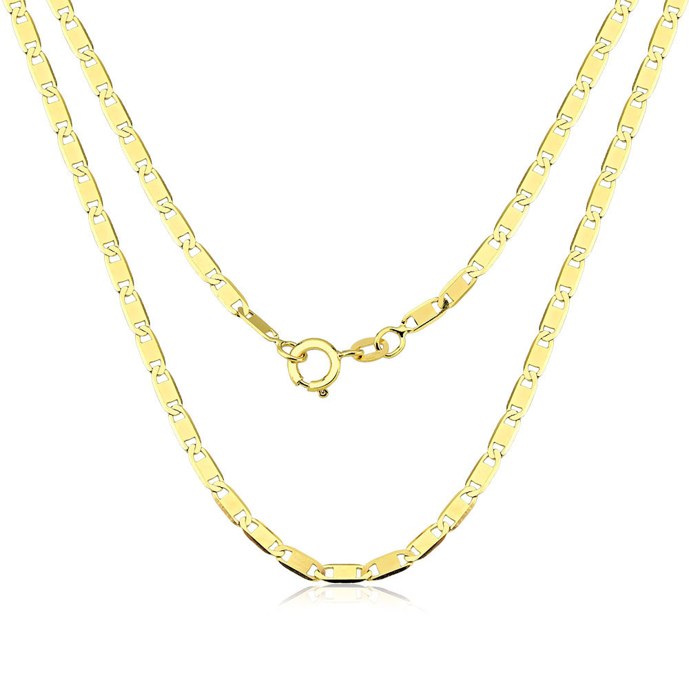 Cordão Corrente Masculina Em Ouro 18k Piastrine 60cm 2,2mm