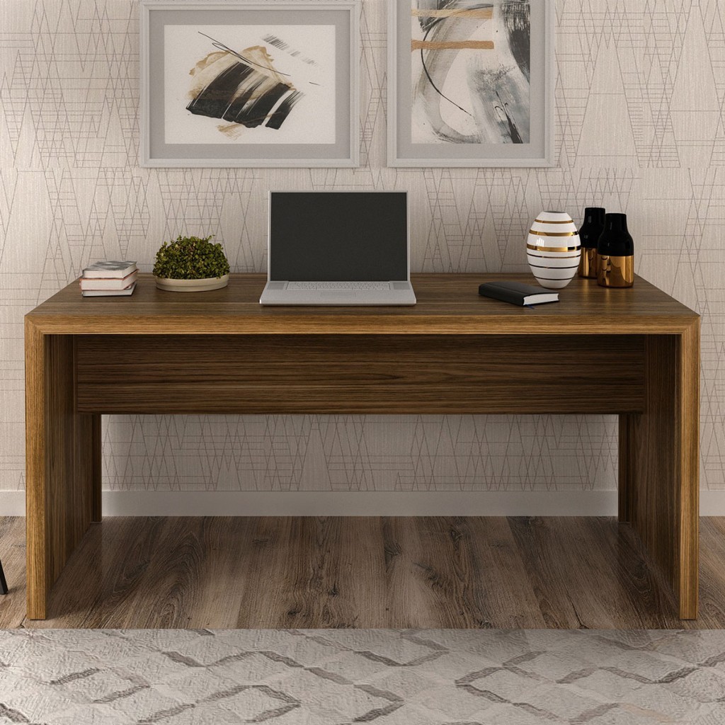 Mesa para Escritório Nogal Me4109 - Tecno Mobili em Oferta na Shopee