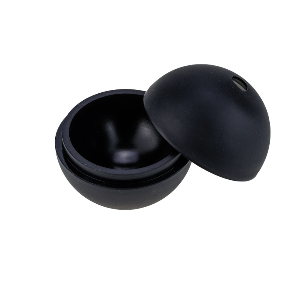 Forma de Gelo Preta em Silicone 1 Esfera