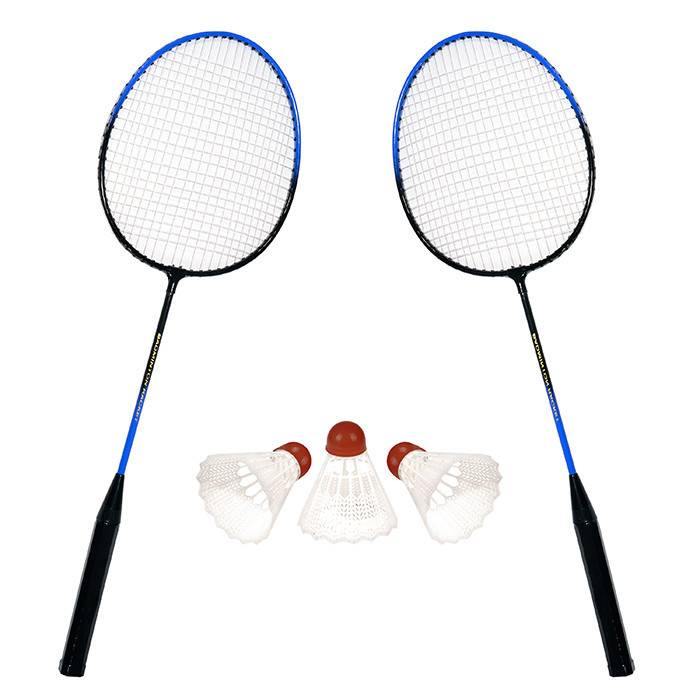 Kit de Badminton Completo 2 Raquetes 3 Petecas Diversão