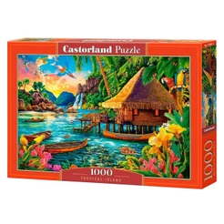 Puzzle 1000 peças Ilha Tropical - Imp. Castorland