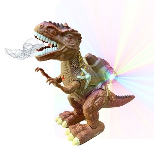Brinquedos Dinossauro Mochila Solta Fumaça, Anda Sons e Luzes Divertido! em Oferta na Shopee