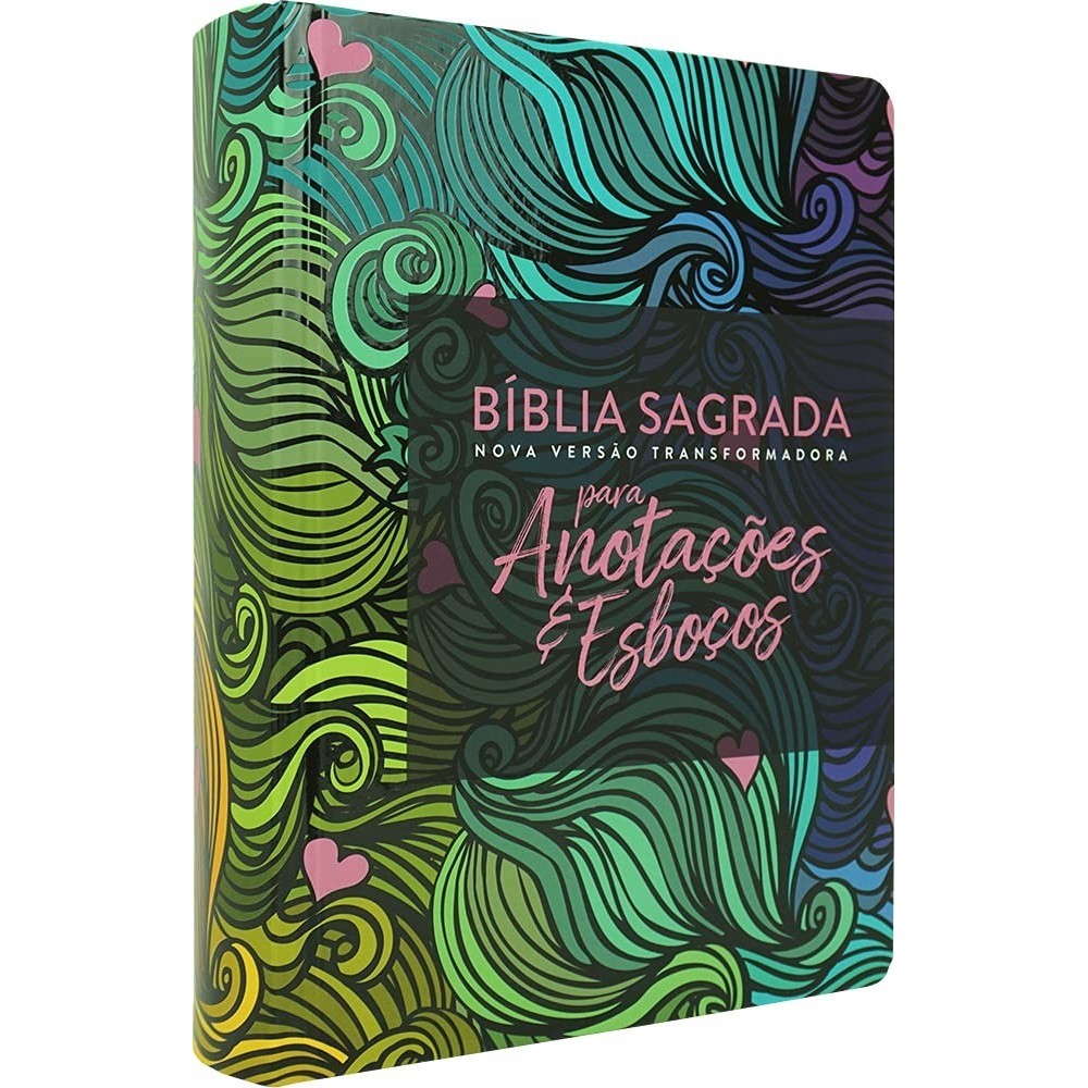 Bíblia Sagrada NVT | Letra Normal | Para anotações e esboços | Multicores | Capa