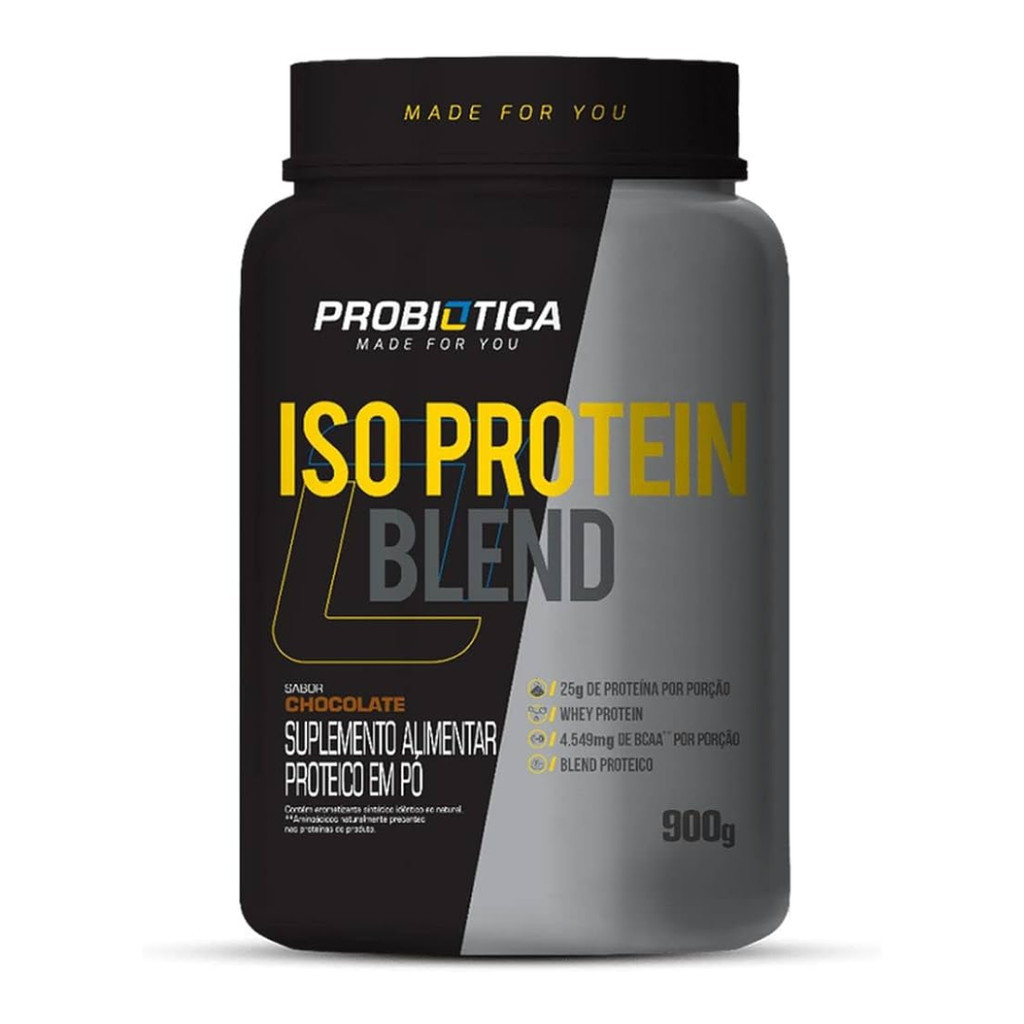 Whey Iso Protein Blend Chocolate 900g Probiótica - Health