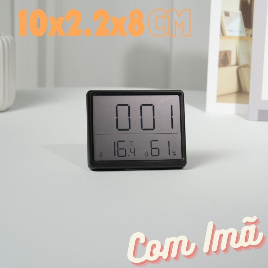 Relógio Eletrônico Digital Retangular Com Imã 10x2.2x8 LCD Display Multifuncional De Temperatura E Umidade