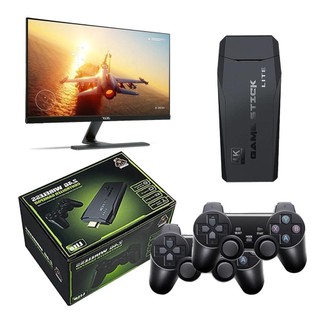 Video game Stick 4K Com 20MIL Jogos  2 Controles Sem Fio Console Portatil Jogos Retro Video Game M-4G