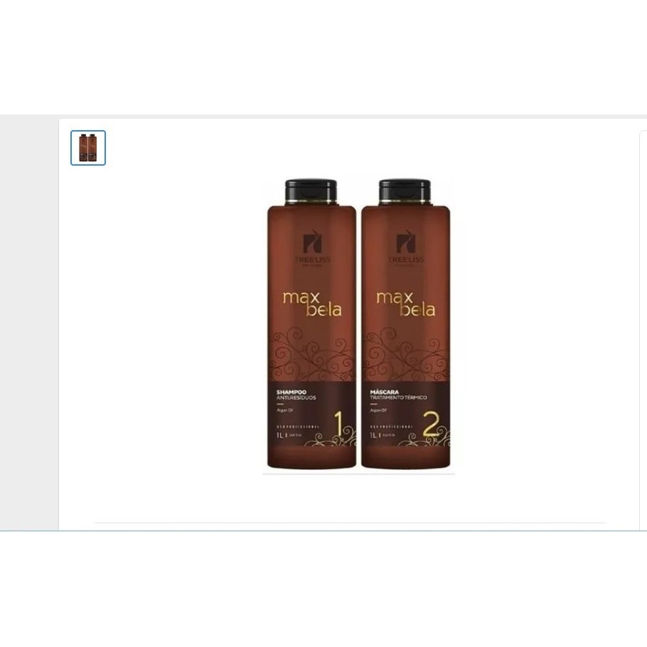 Escova Progressiva Tree Liss Max Bela 2x1L - R