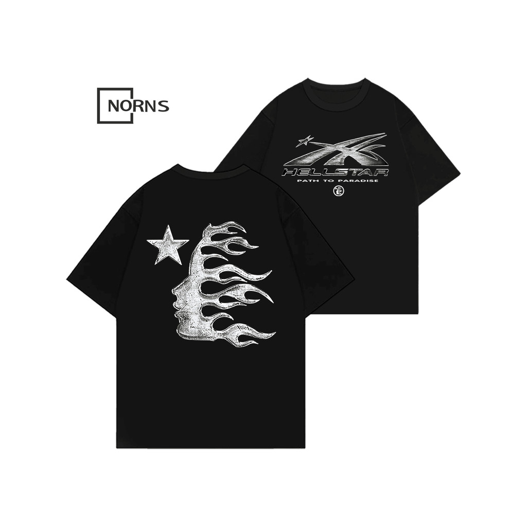 Camiseta estampada hellstar streetwear blusa oversized Unissex manga curta T-shirt aesthetic