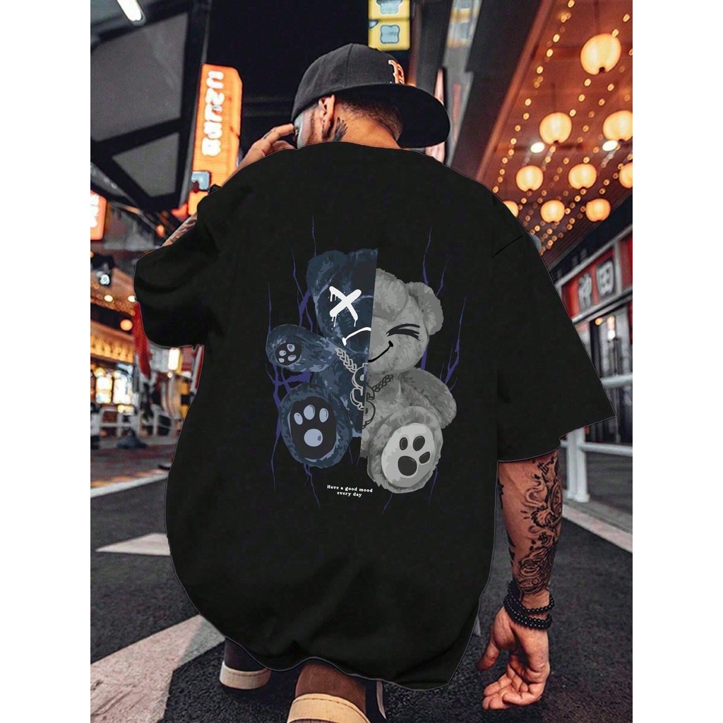 Camiseta Urso Sad Bear Streetwear Camisa Blusa Unissex Masculino Feminino 100% Algodão TopPremium Streetwear Lançamento