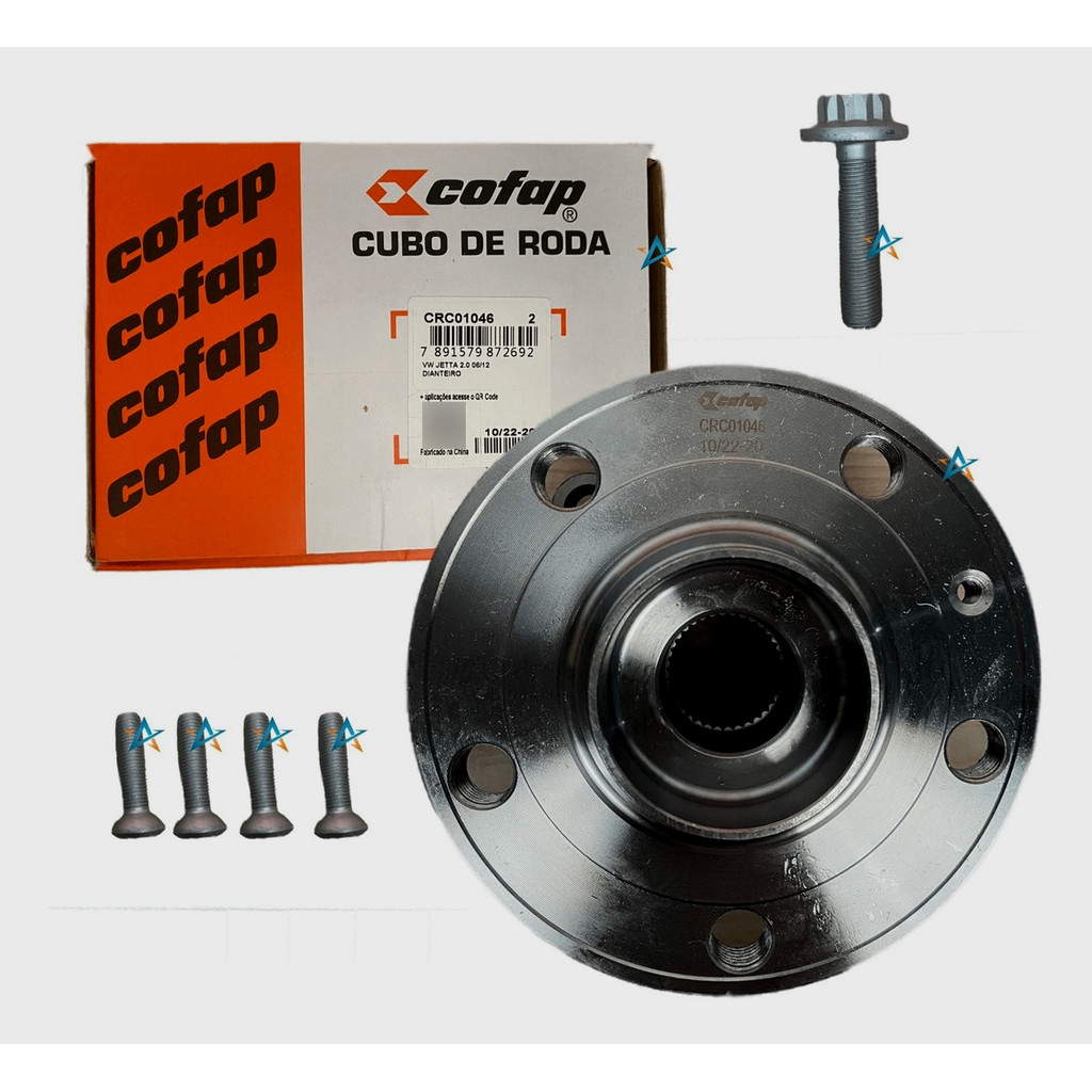 Cubo Roda Dianteiro original  Cofap fusca tt  JETTA  TIGUAN
