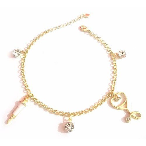 Pulseira Enfermagem Seringa Esteto Folheada A Ouro 18k em Oferta na Shopee