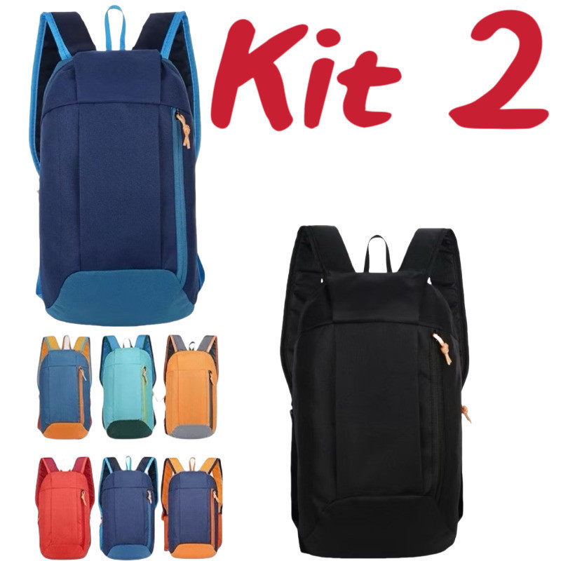 Kit 2 Mochila leve para esportes ao ar livre (unissex) Cores enviadas aleatoriamente Yihan