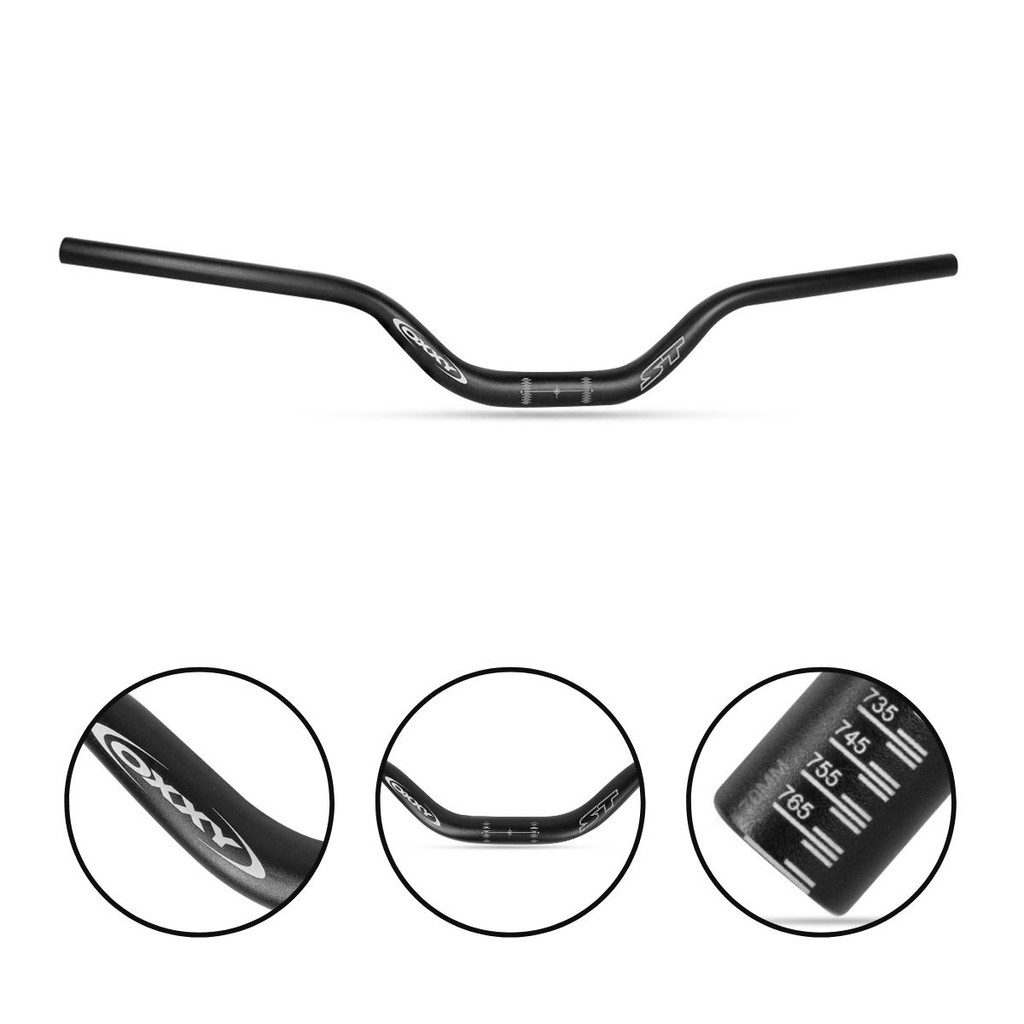 Guidão Oxxy Bike 775mm Street 31,8mm Rise 70 Mtb Downhill Xc Enduro