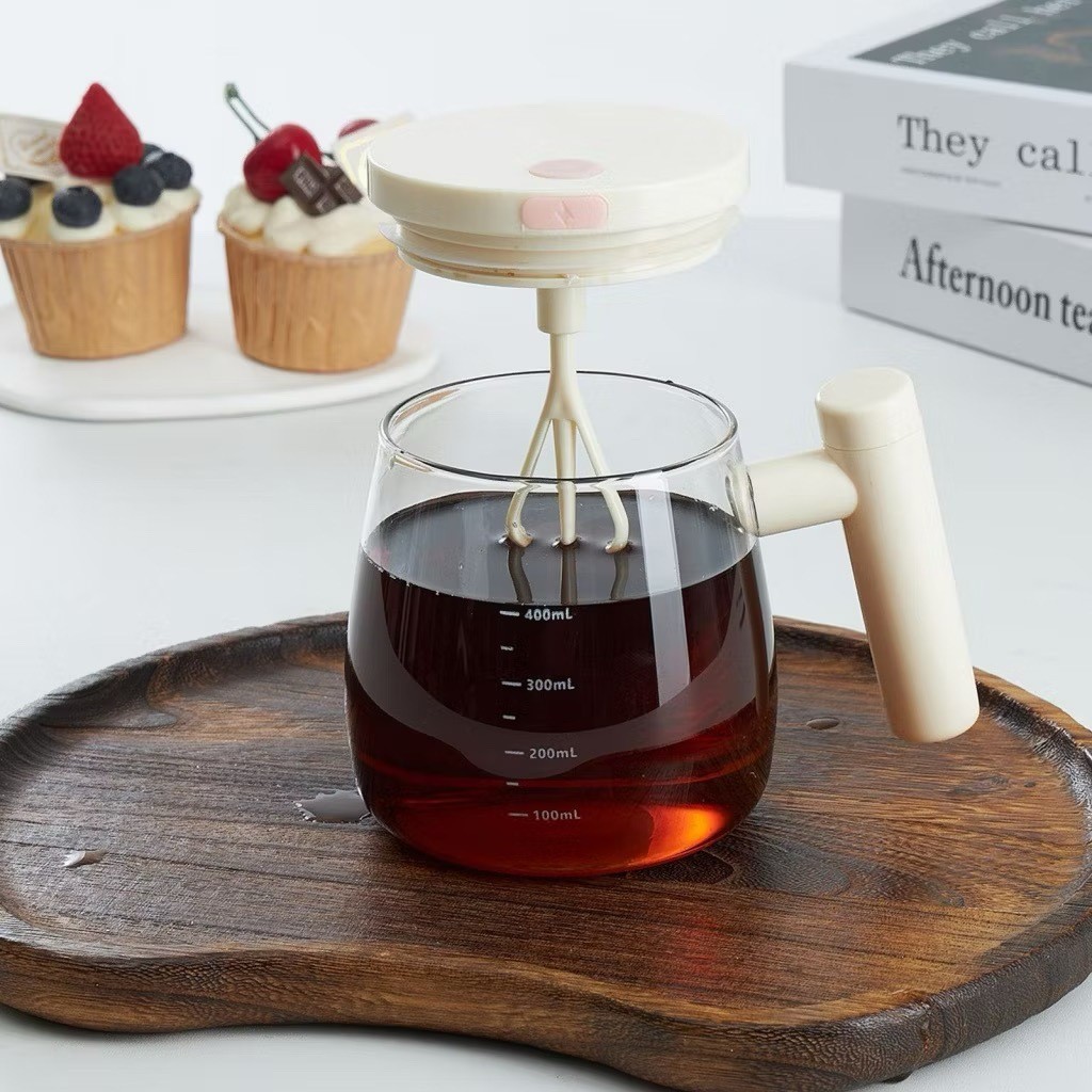 Imagem Chávena Misturadora De Café Automática Agitadora Elétrica Giratória Para De Chá De Leite