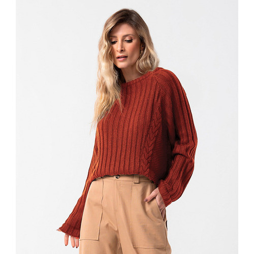 Blusa Feminina Suéter Escocesa Xadrez Tricot Gola Qualidade