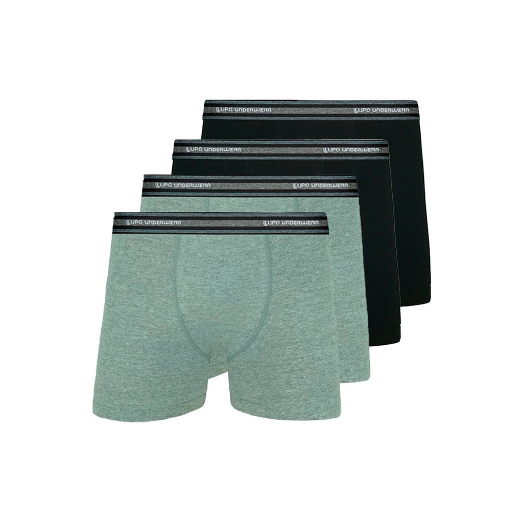 Kit com 4 Cuecas Boxer Lupo 523-088 em Oferta na Shopee