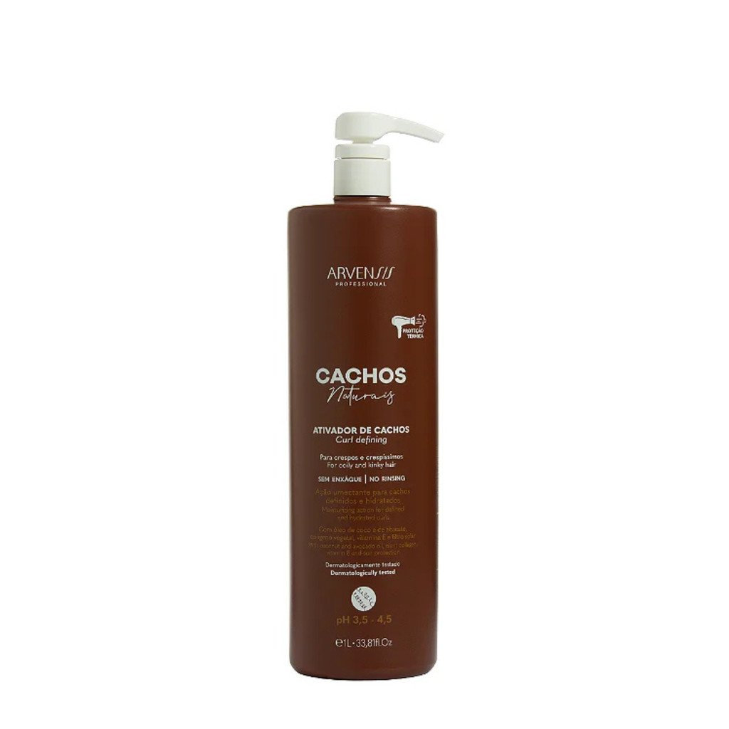 Creme Ativador Cachos Crespos e Crespíssimos 1000ml - Arvensis em Oferta na Shopee