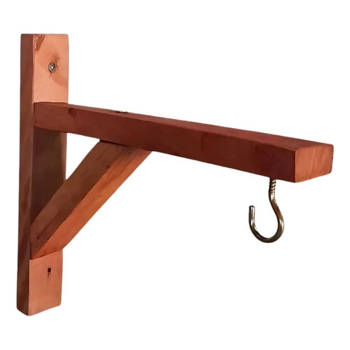 Suporte Plantas Mão Francesa Madeira Macramê Eucalipto 30x30 em Oferta na Shopee