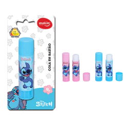 Cola Branca Escolar 9g Stitch Cor Rosa e Azul Sortida Molin