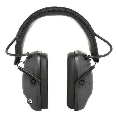 Abafador Protetor Auricular Eletronico Aurok Sport Whisper 22 Decibéis Ajustavel Cor Cinza