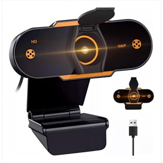 Webcam Full HD 1080p com Microfone Embutido - Widescreen USB, Ideal para Videoconferências e Chamadas Online em Oferta na Shopee