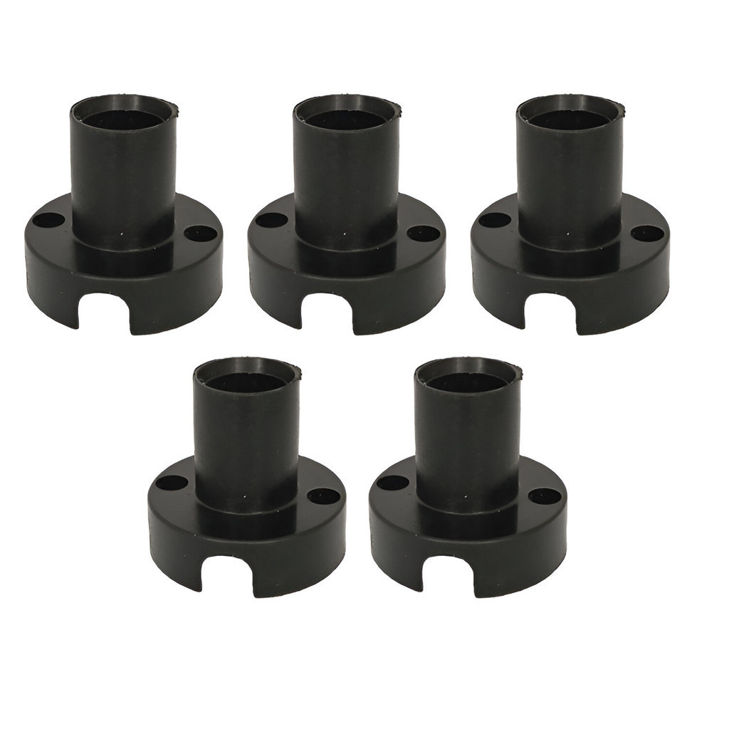 Kit 5 bases soquete fixo abs decorlux e14 preto