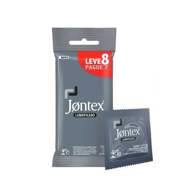 Preservativo Lubrificado - Jontex - 8 Unidades em Oferta na Shopee