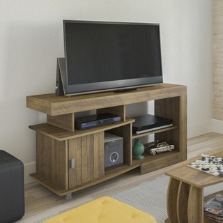 Rack para TV até 50 Polegadas 1 Porta Royal Moderno Pinho em Oferta na Shopee