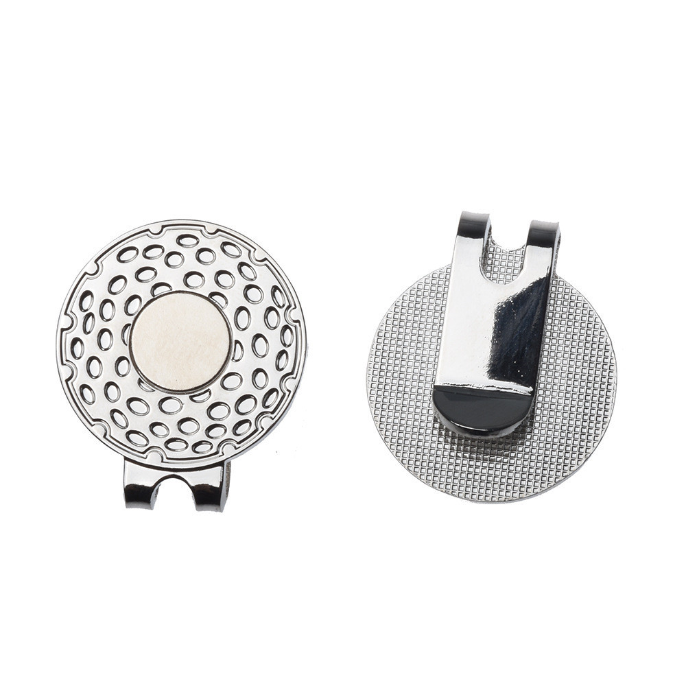 Marca de clipe de golfe 25mm moeda redonda prata clipe de golfe marca 3 cores