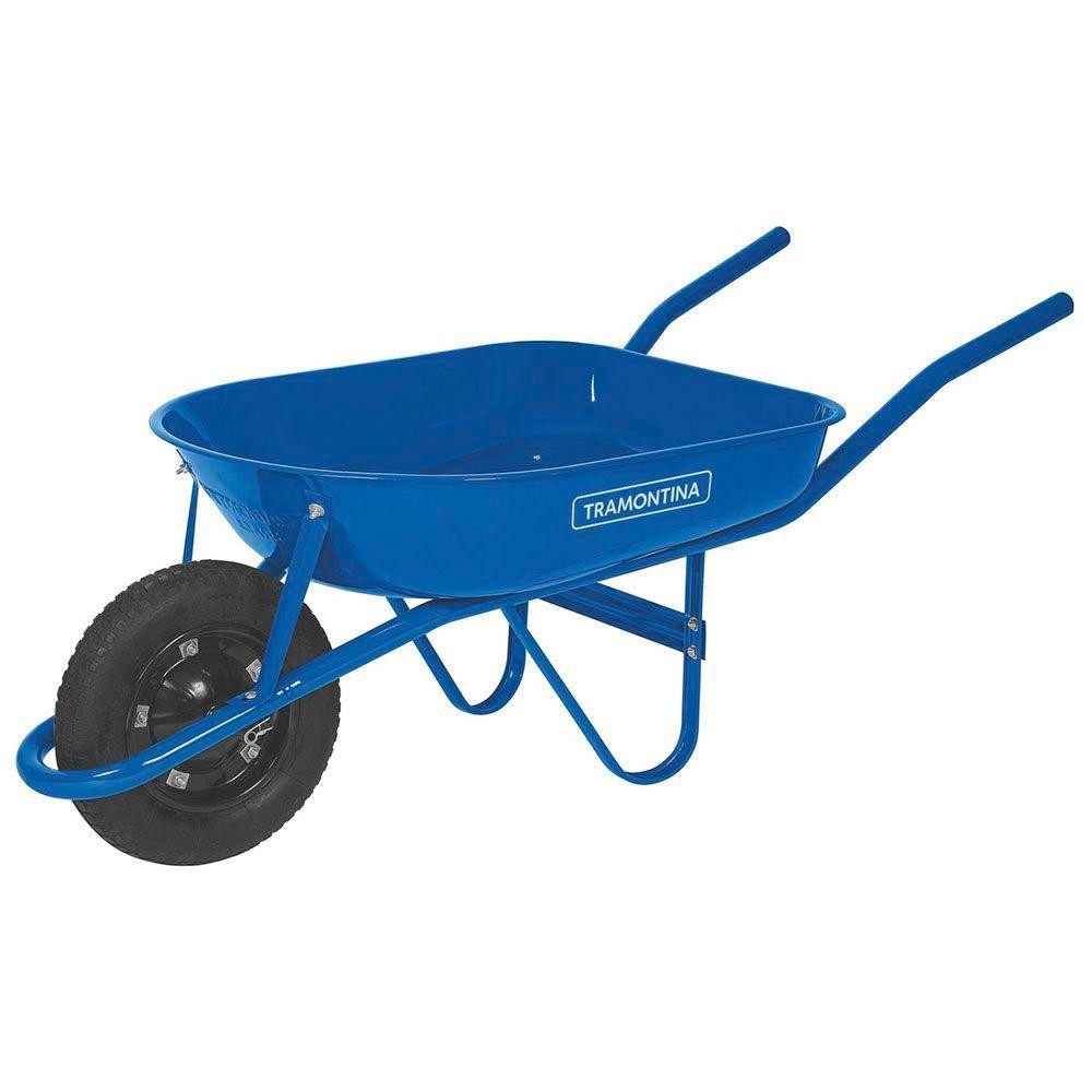 Carrinho de Mão com Caçamba 50L Metálica Rasa Tramontina em Oferta na Shopee