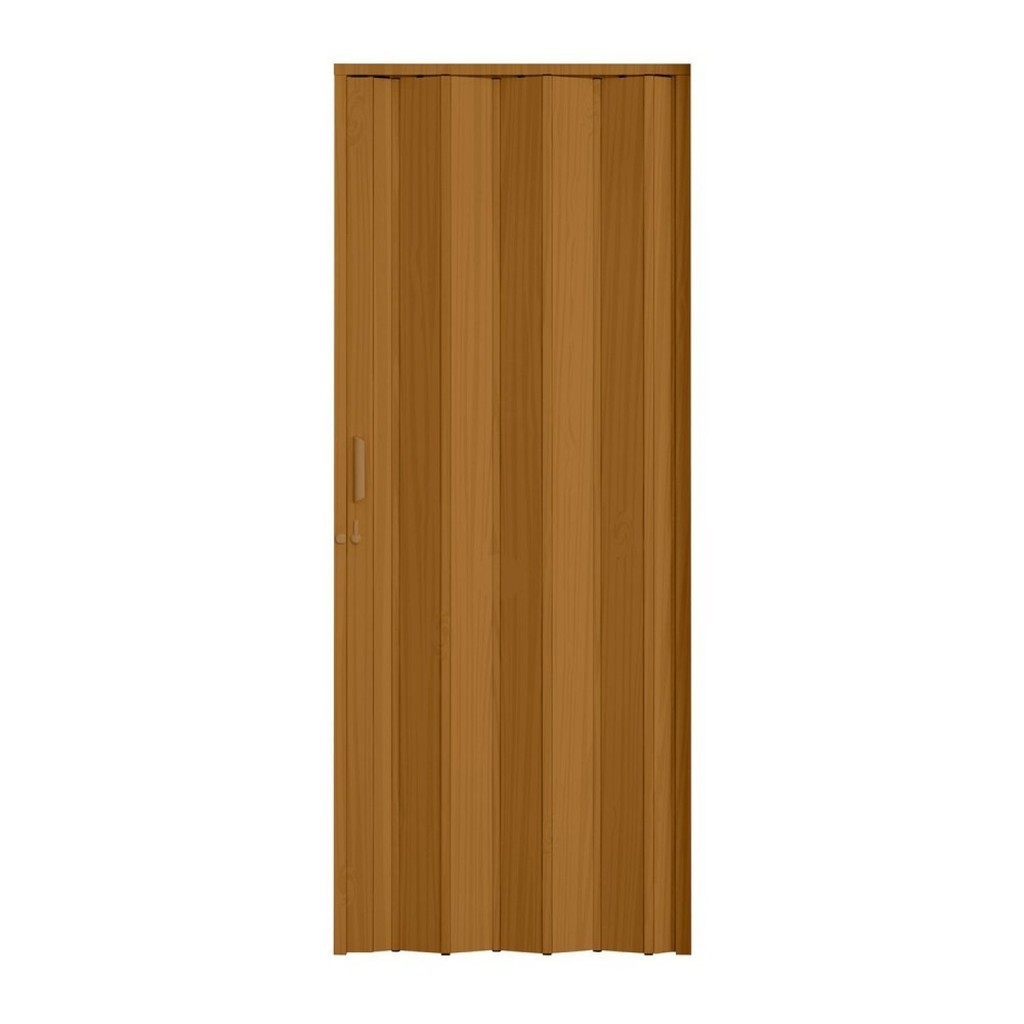 Porta Sanfonada de PVC 210cm x 60cm Plastporta BCF Cerejeira em Oferta na Shopee