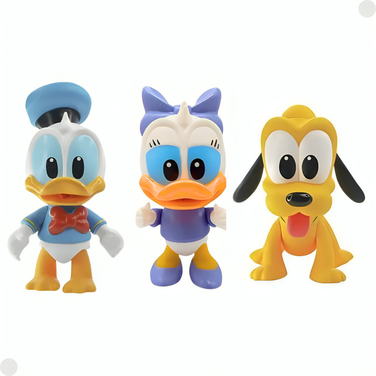 Kit Com 3 Bonecos De Vinil Donald Margarida Pluto 3296 Líder em Oferta na Shopee