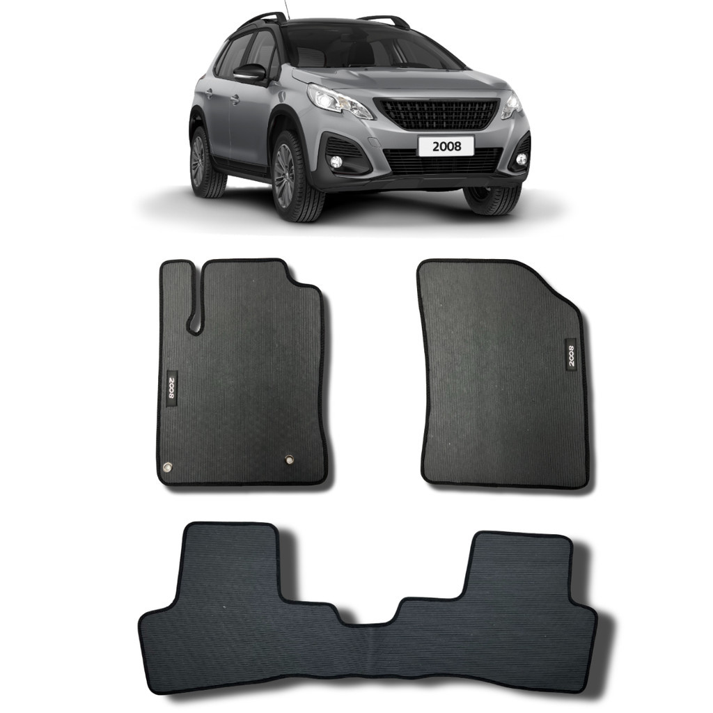 Tapete Automotivo Emborrachado Carro Peugeot 2008 Traseiro Inteiriço 2015 a 2025 em Oferta na Shopee