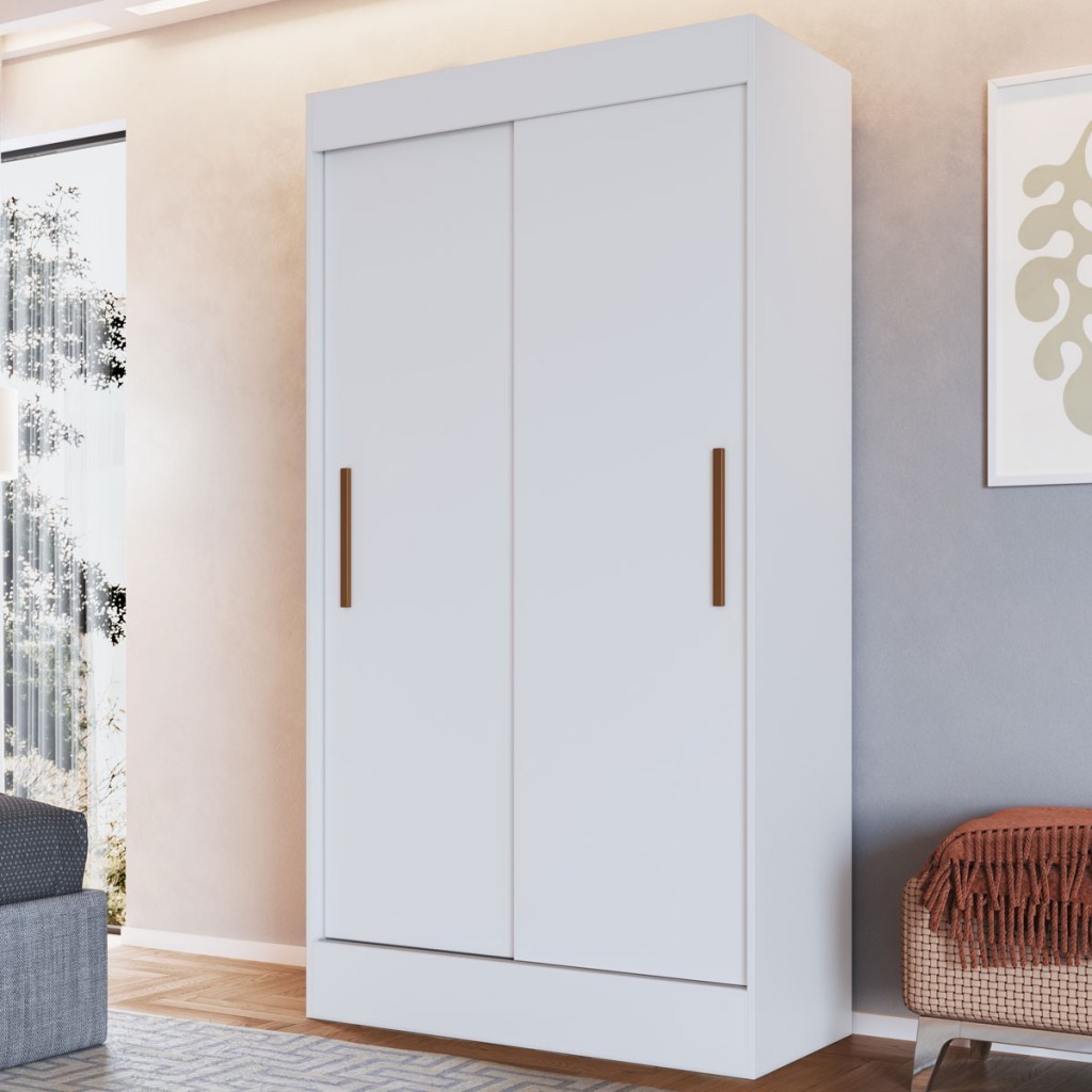 Guarda-Roupa Solteiro Lyon 2 Portas 2 Gavetas - Home & Living