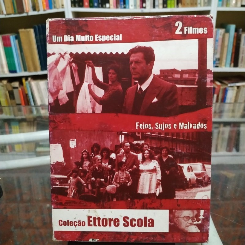 DVD Coleção Ettore Scola - Um dia muito especial e Feios, sujos e malvados (2 FILMES) editora DESCO
