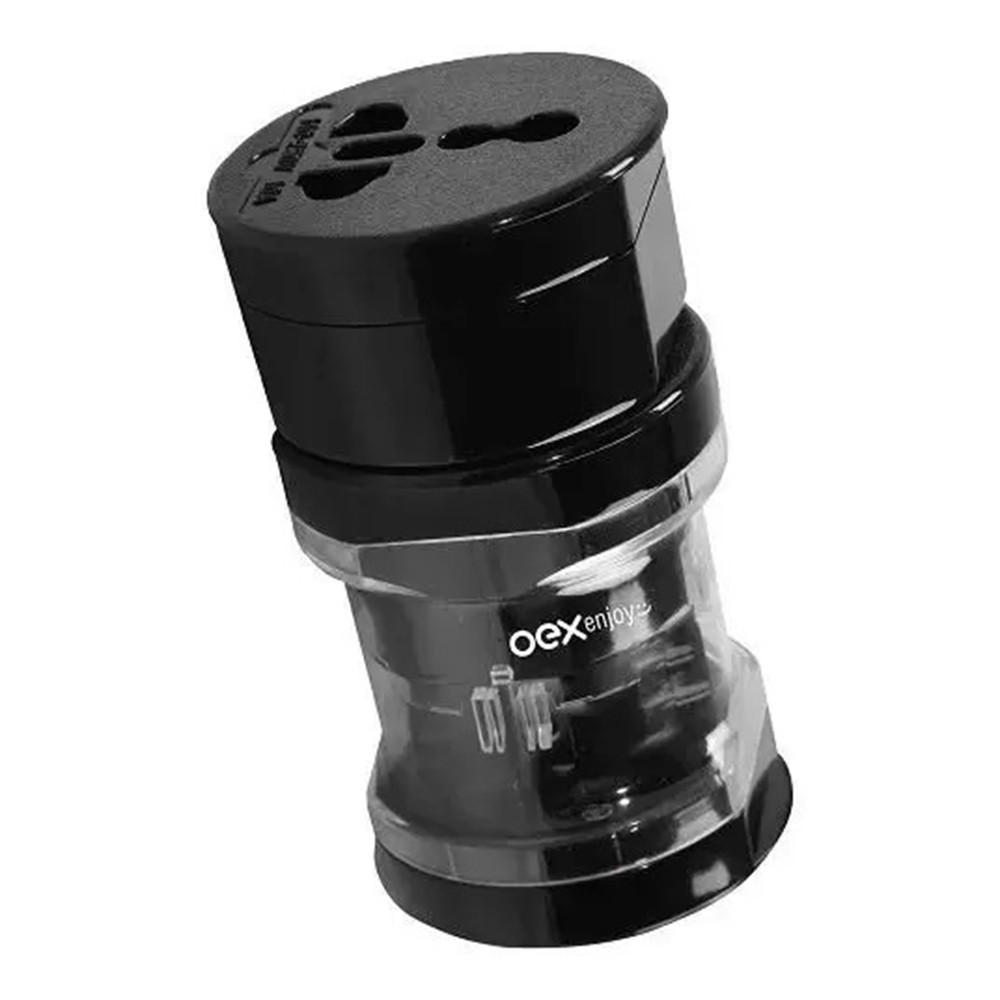 CONVERSOR DE TOMADAS UNIVERSAL BIVOLT CP100 PRETO OEX