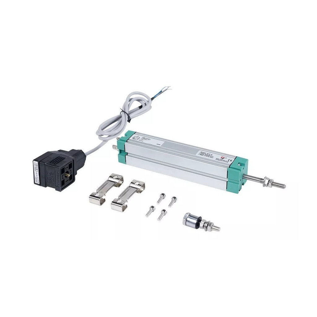 RÉGUA LINEAR POTENCIOMÉTRICA KTC CURSO 275MM ALIM. 9-28 VDC, 5K, PLUG 4 PINOS