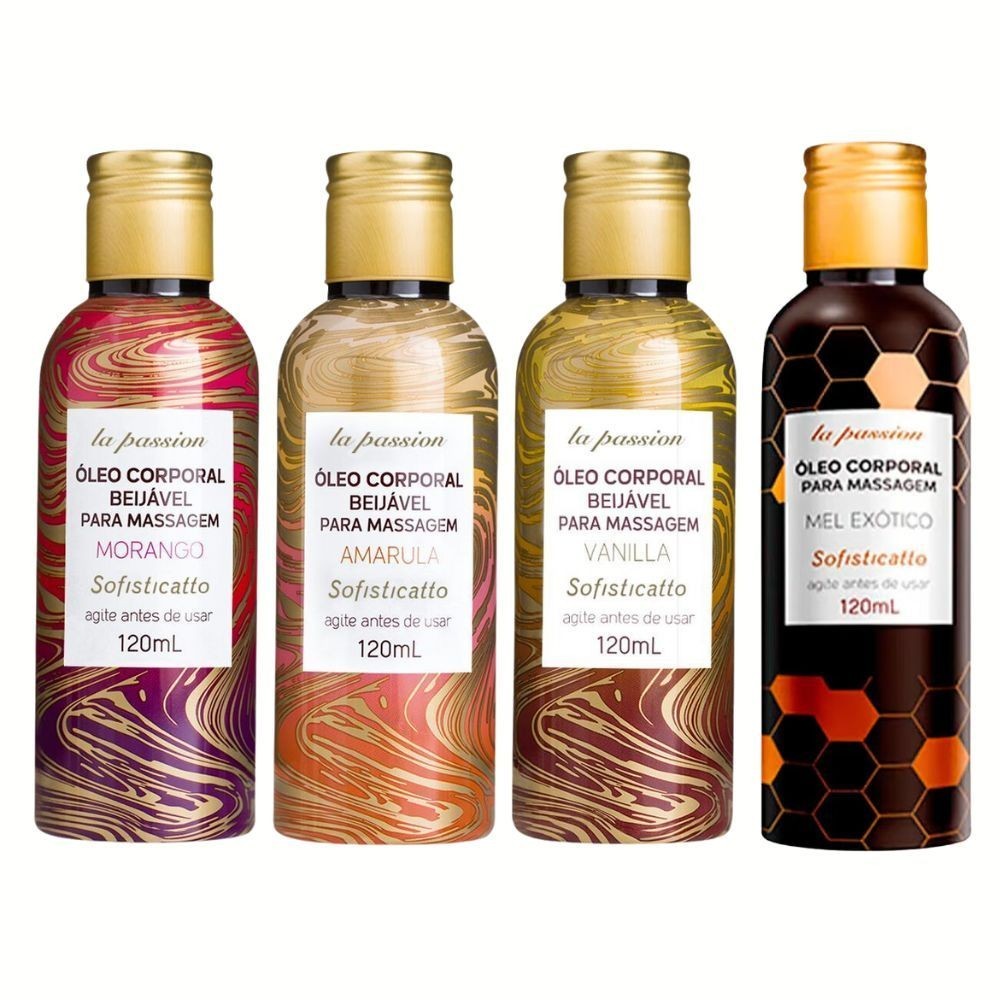 Óleo Corporal Beijavél Para Massagem Lá Passion 120ml em Oferta na Shopee
