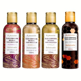 Óleo Corporal Beijavél Para Massagem Lá Passion 120ml em Oferta na Shopee