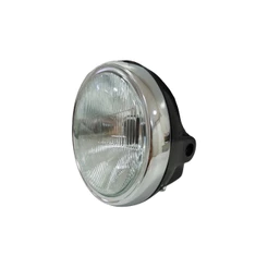 Farol H4 Lente Vidro Aro Cromado Honda Cbx 200 Strada 1993 1994 1995 1996 1997 1998 1999 2000 2001 2002 2003