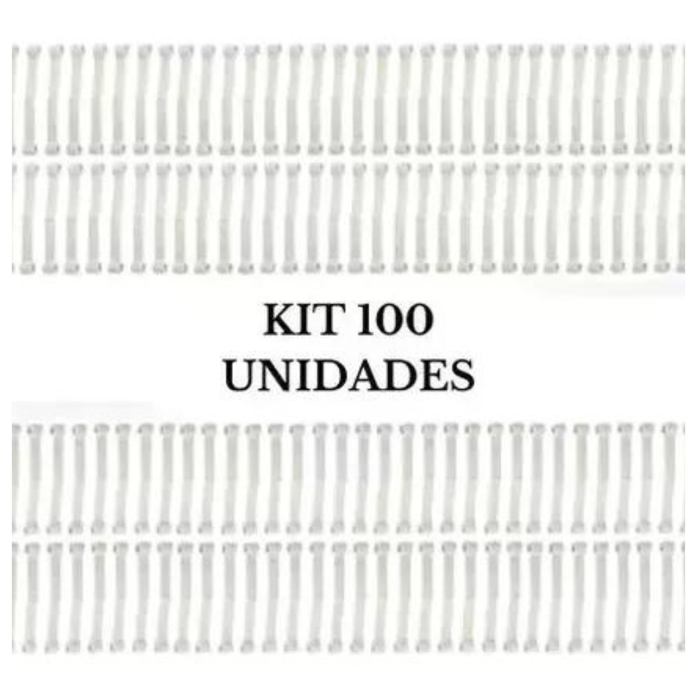 Kit 100 Tirantes Brancos Para Lavadora Brastemp Consul  BWB11A; BWB11AB; BWC10A; BWC10BB; BWC11AB BWF08A; BWF08B; BWF09A; BWF24A; BWG10A BWG11AB; BWG11AR; BWG12AB; BWH08B; BWH09A BWH09B; BWH09BB; BWH11AB; BWH12AB; BWJ11AB BWK11AB; BWL11AB; BWL11AR; BWM08A