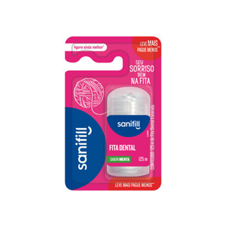 Fio Dental Encerado Mentolado 125m Leve+Por Menos Sanifill