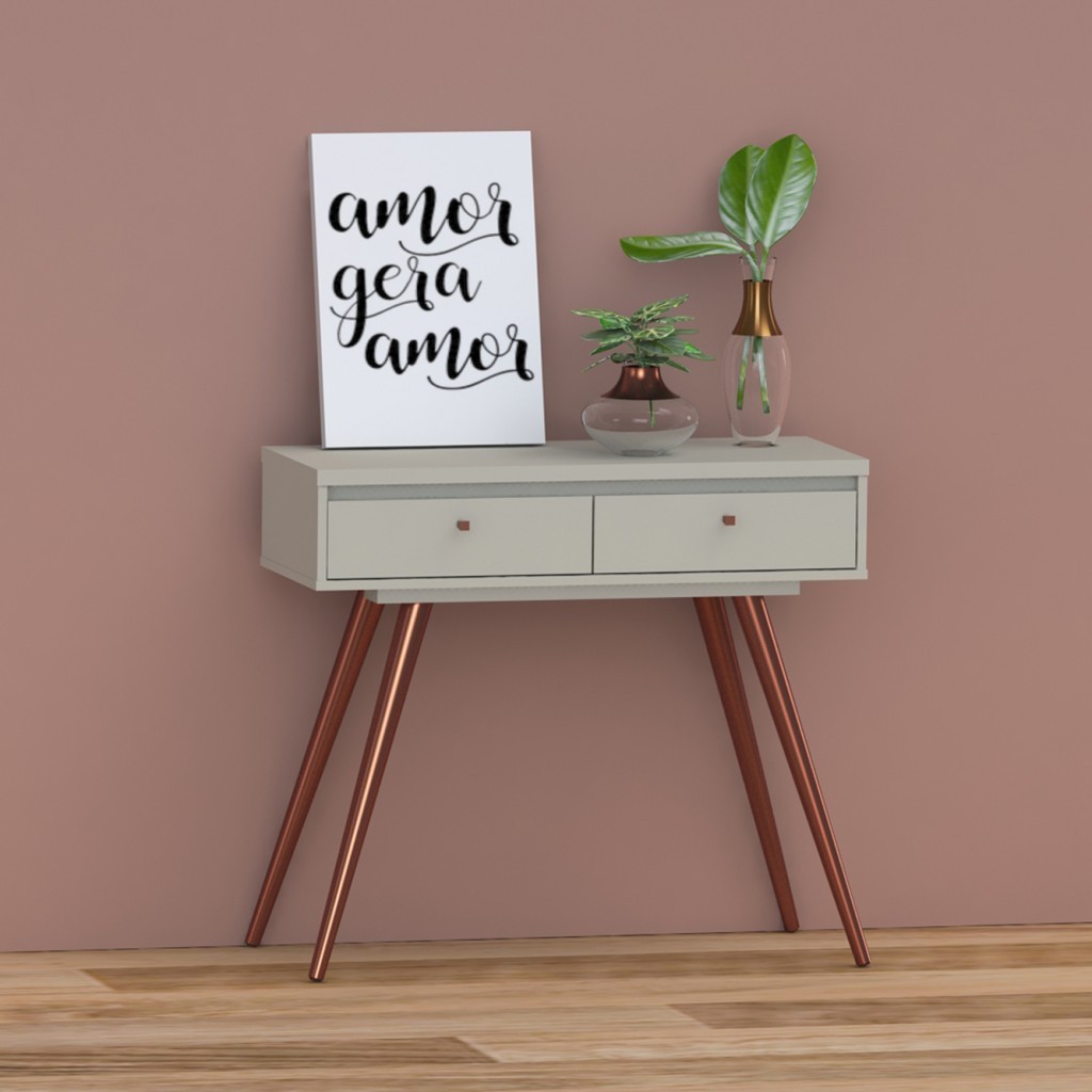 Aparador Retro York 2 Gavetas Off White - Olivar Móveis - Home & Living